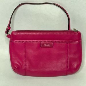 Pink Coach wristlet